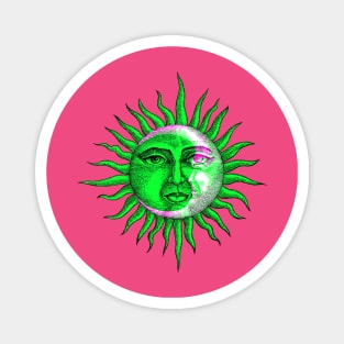 Eclipse Interactive Magenta&Green Filter T-Shirt By Red&Blue Magnet